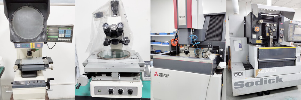 Wire EDM machines and projector